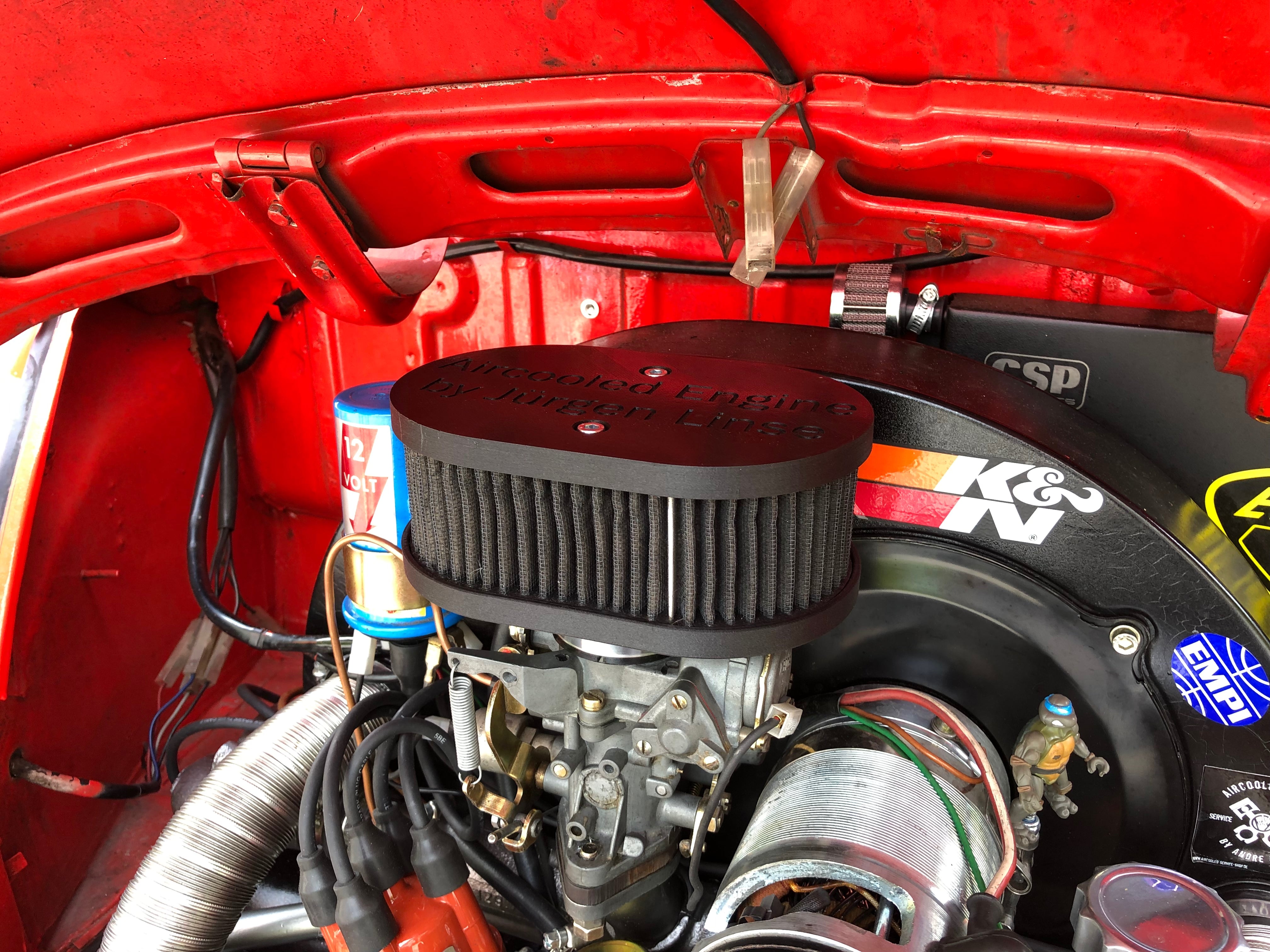 80mm Luftfilterkasten für VW Käfer CARBON-verstärkt